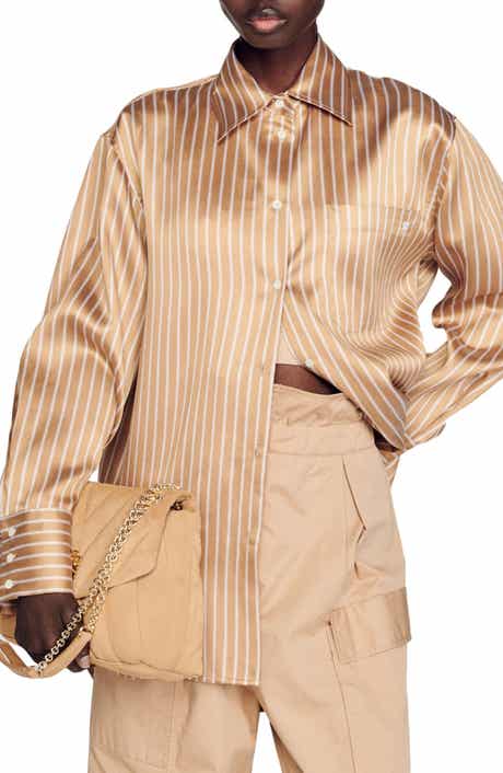 SANDRO Kurtis Stripe Button-Up Shirt