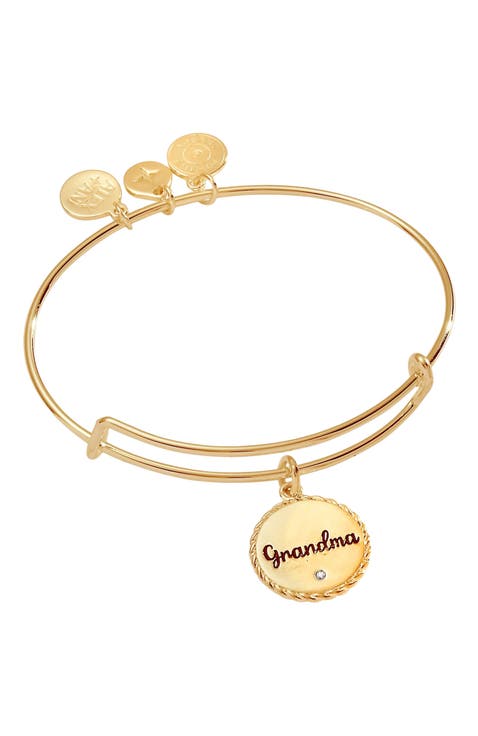 Grandma Charm Bangle Bracelet