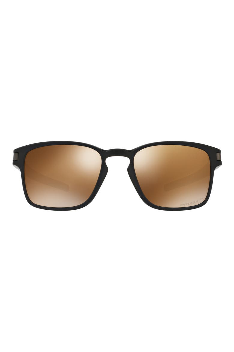 52mm Rectangular Sunglasses, Main, color, BLACK