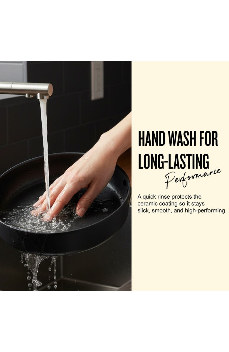 Alva Maestro Nonstick Sauté Pan with Lid, Alternate, color, Black