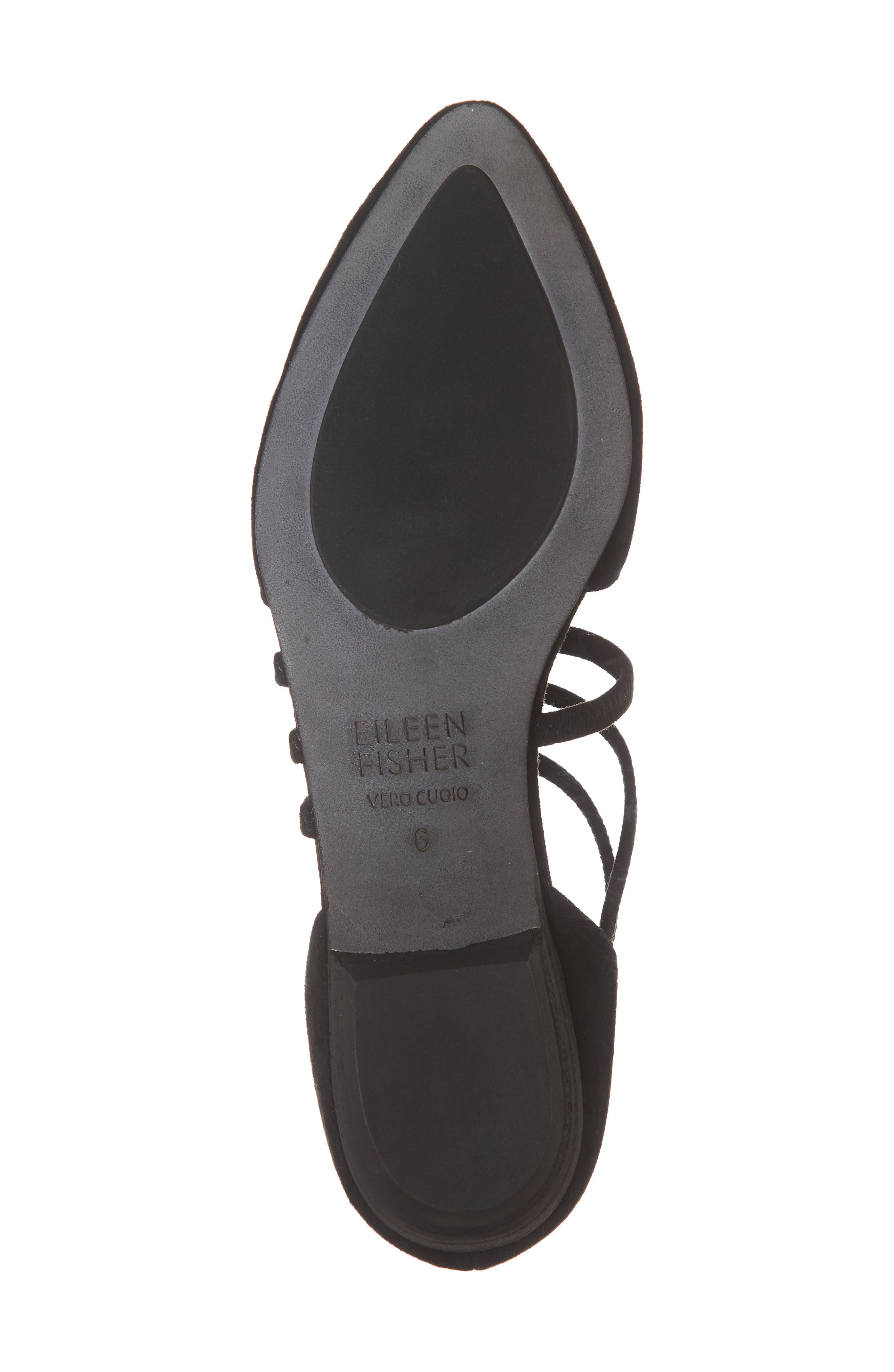 Dear Strappy Flat, Alternate, color, BLACK LEATHER