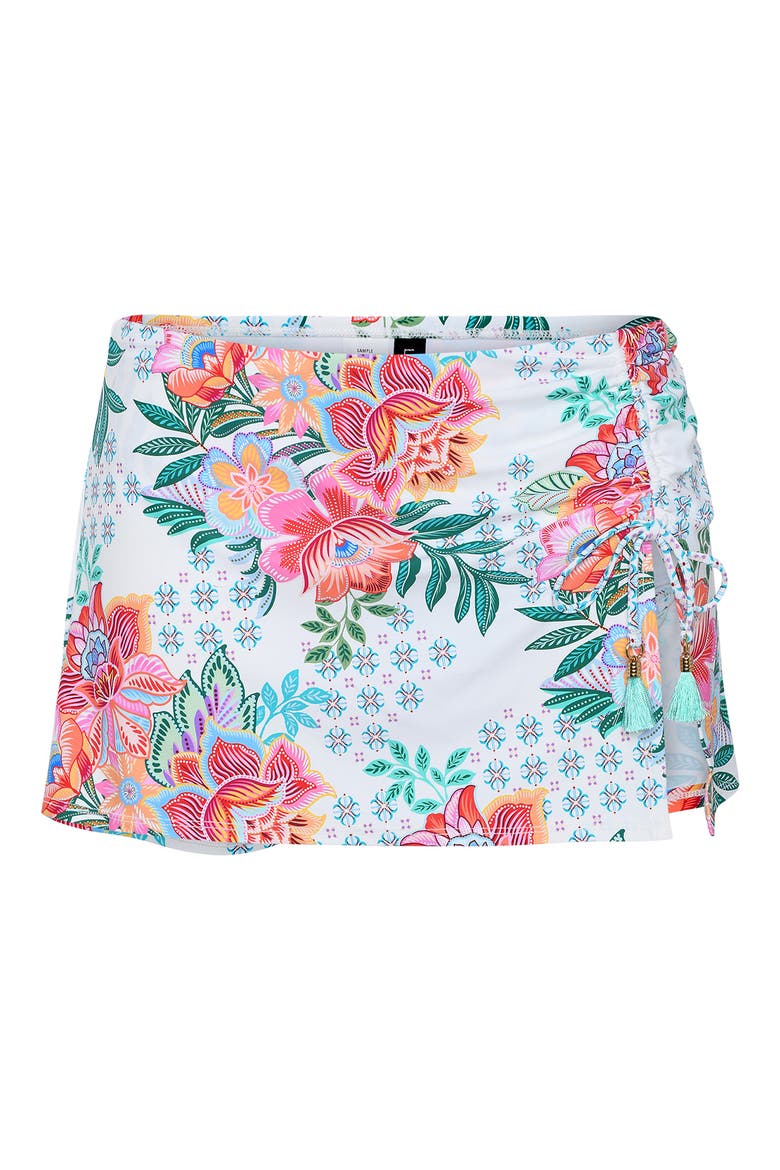 Riviera Skirted Bikini Bottoms, Alternate, color, WHITE