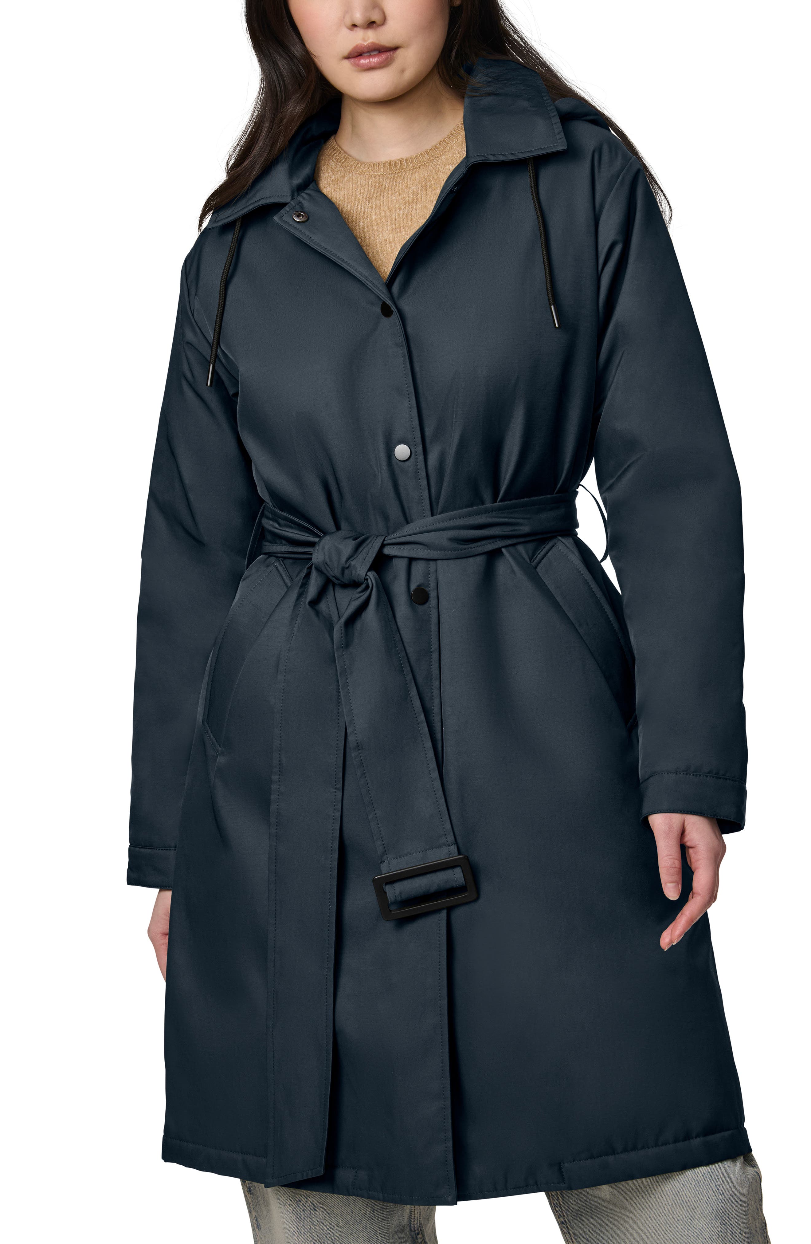 Bernardo Hooded Raincoat