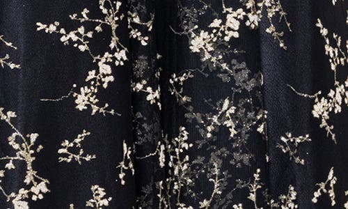 BLONDIE NITES BLONDIE NITES FLORAL EMBROIDERY A-LINE DRESS