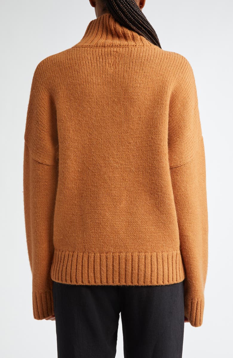 JW Anderson Leather Pocket Turtleneck Sweater, Alternate, color,