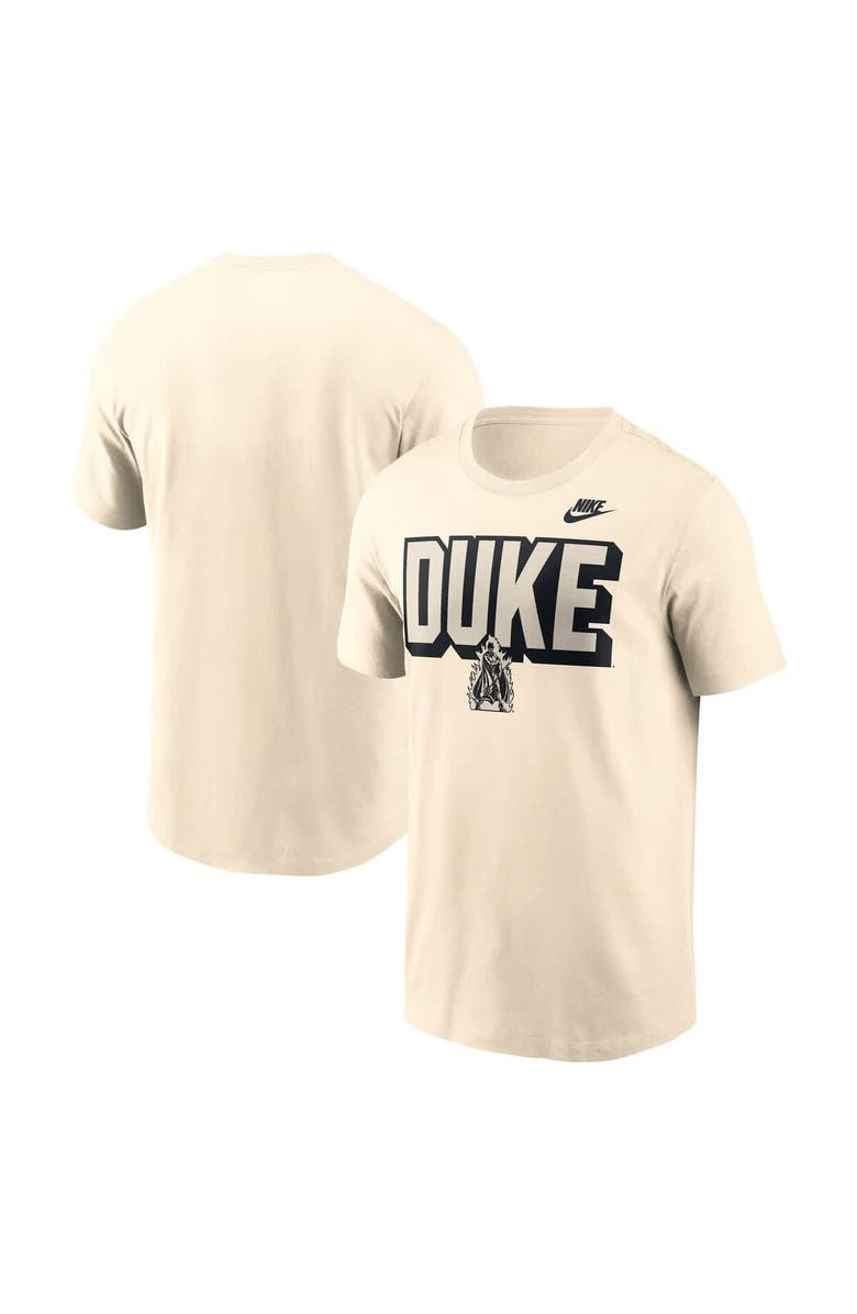 Nike Men's Nike Natural Duke Blue Devils Bold Fashion T-Shirt, Main, color, Natural
