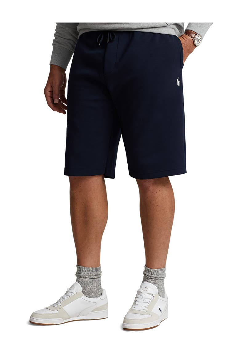 Big & Tall Double-Knit Active Shorts, Main, color, AVIATOR NAVY