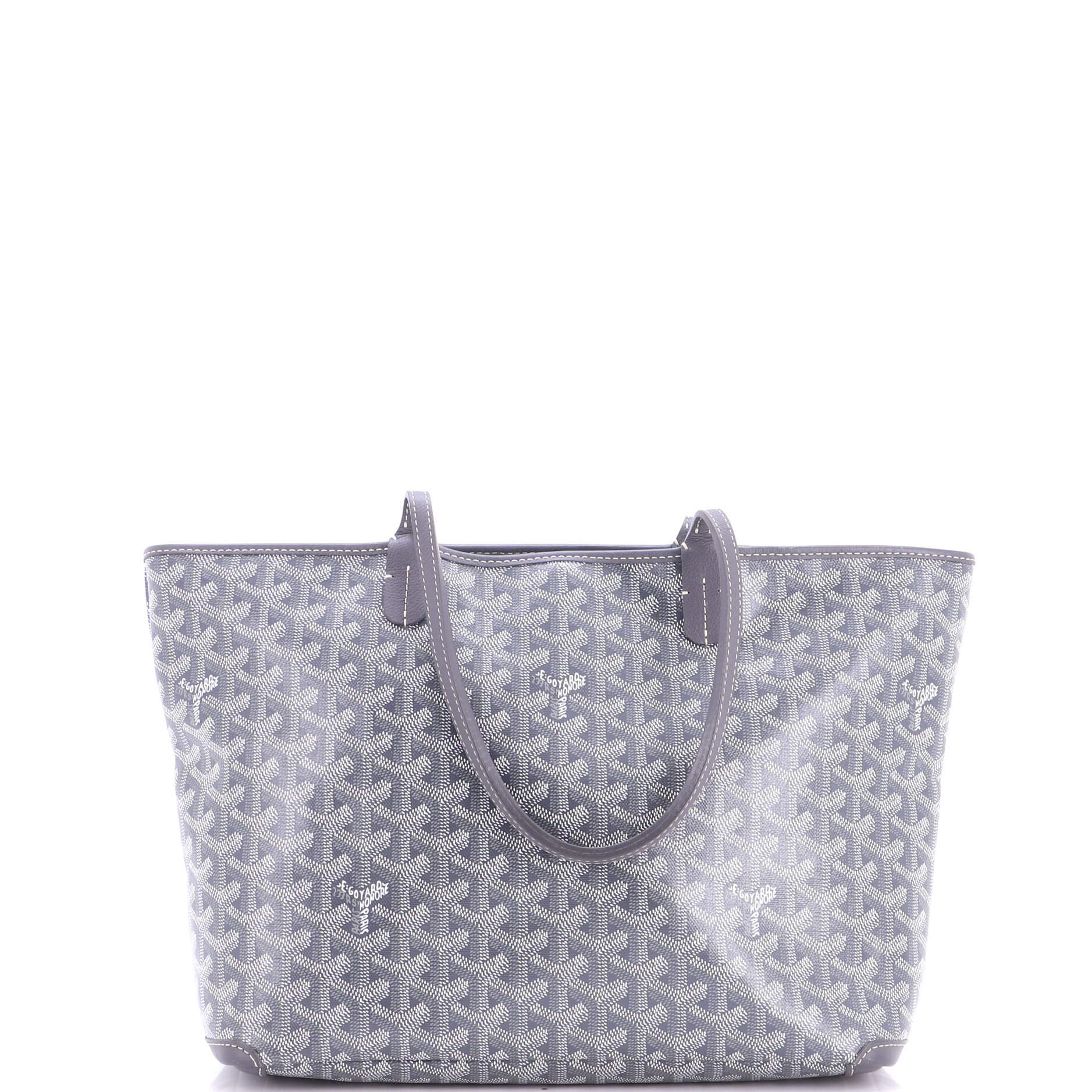 Pre-Owned Goyard Artois Tote Coated Canvas PM, Main, color, Gray
