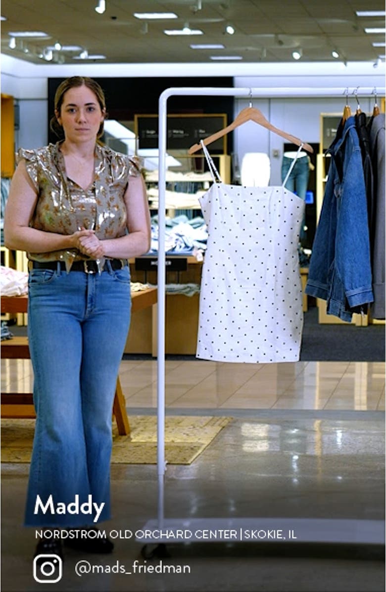 Joie Polka Dot Linen Mnidress, sales video thumbnail