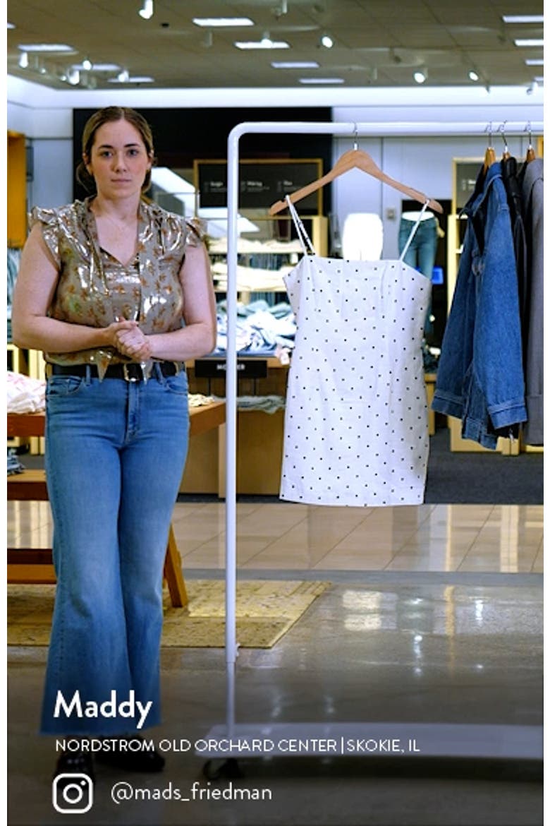 Joie Polka Dot Linen Mnidress video