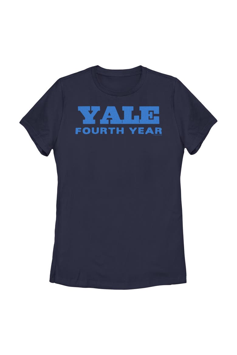 Women's Yale University Four Year Logo  Graphic T-Shirt, Main, color, Navy Blue