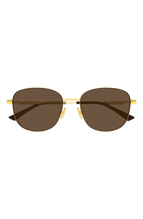 BV1517SA 56mm Gradient Round Sunglasses