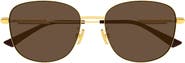 Bottega Veneta BV1517SA 56mm Gradient Round Sunglasses