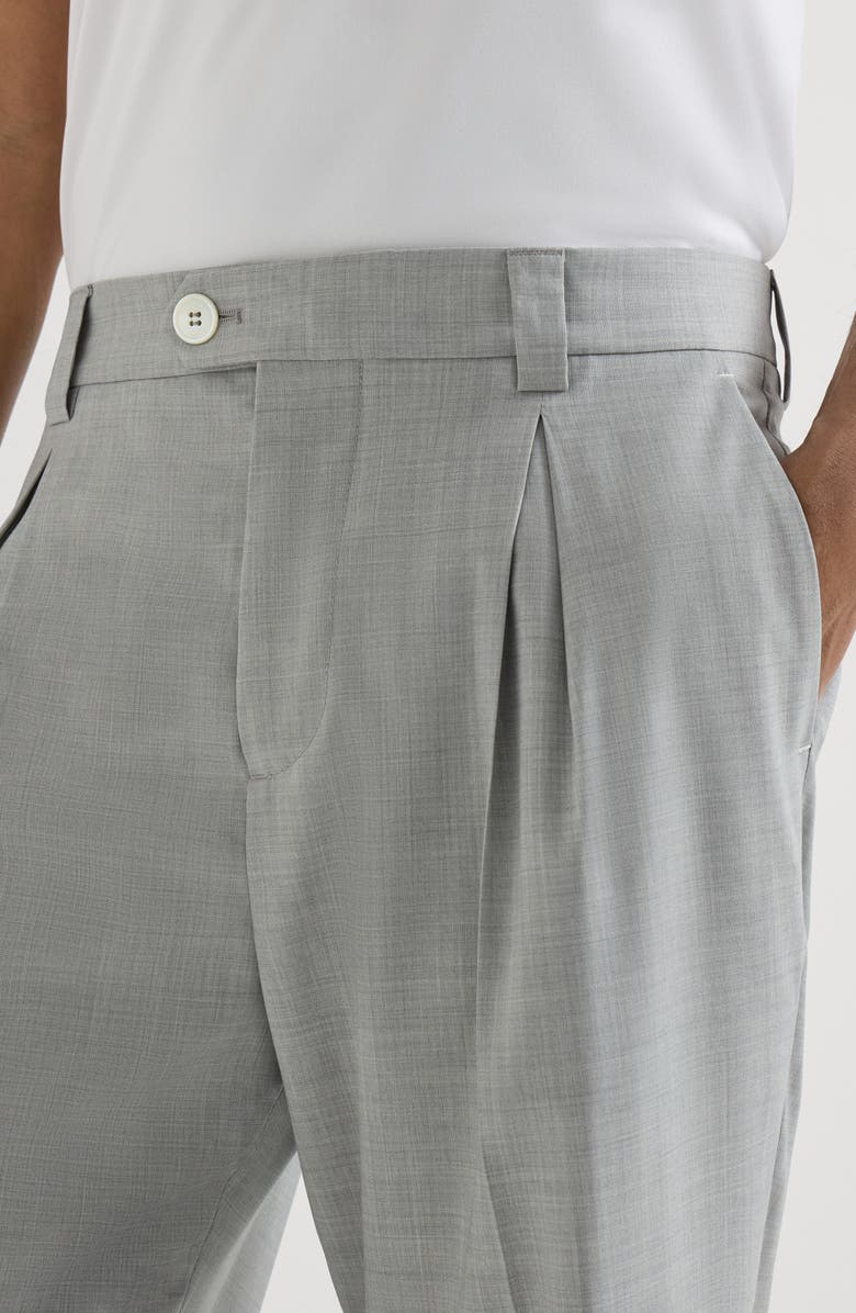 Brunello Cucinelli Trousers with tee holder, Alternate, color, Pearl