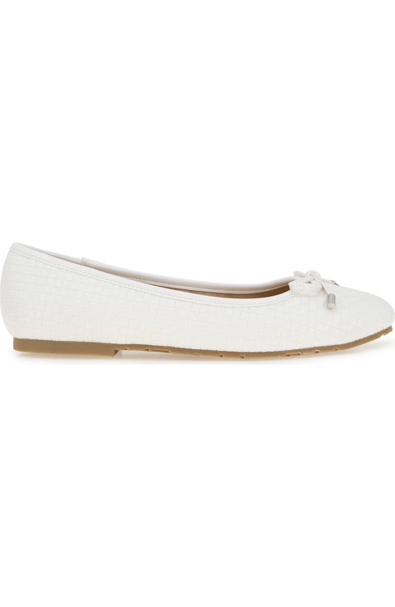 Reaction Kenneth Cole Elstree Ballet Flat, Alternate, color, White Woven