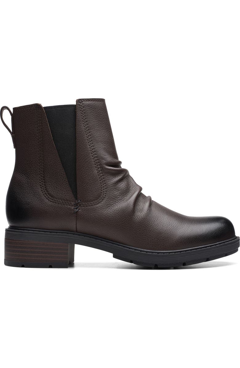 Clarks<sup>®</sup> Hearth Rose Slouch Boot, Alternate, color, Dark Brown Lea