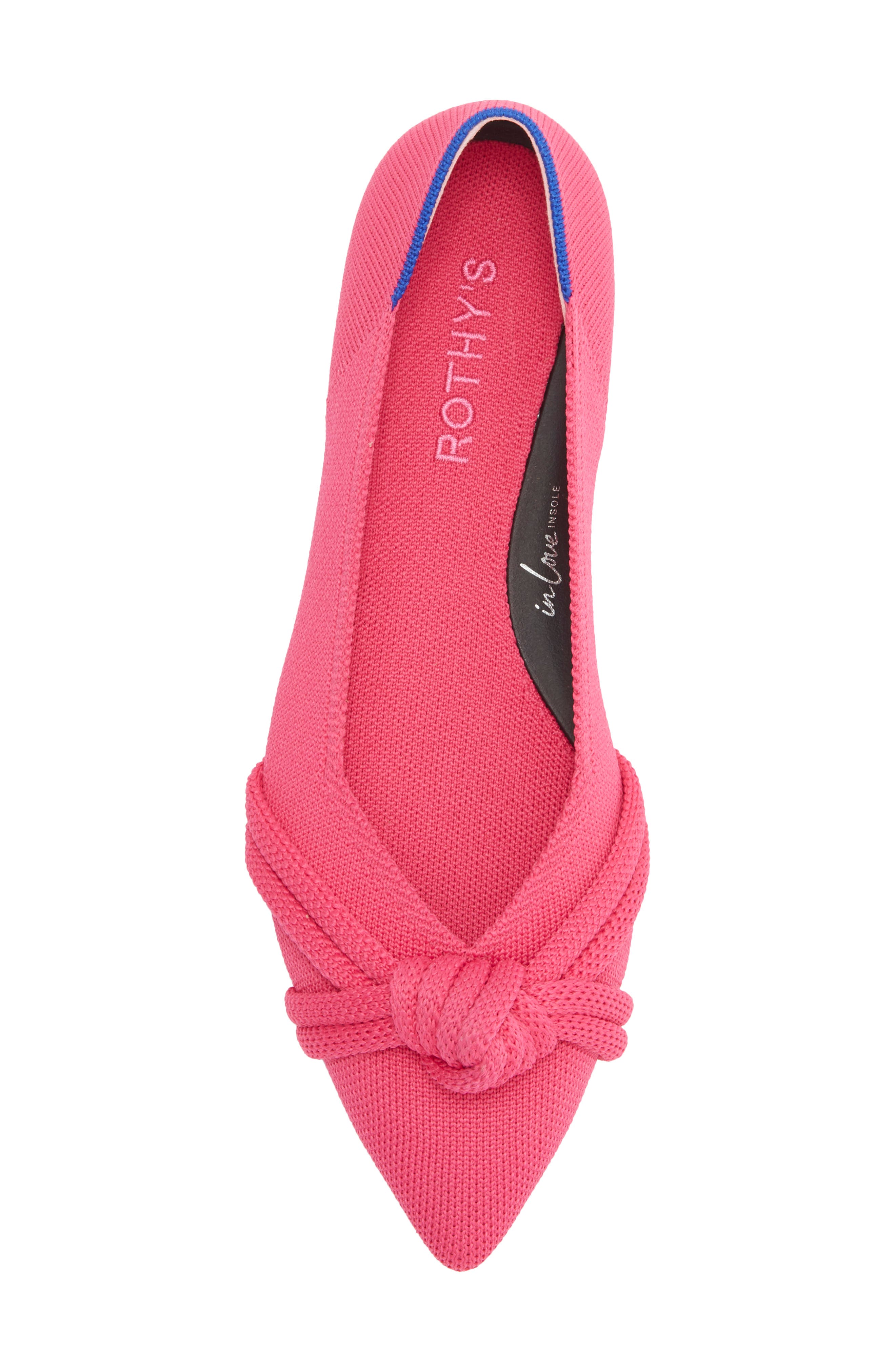 Pointed Toe Knot Flat, Alternate, color, STARFISH PINK