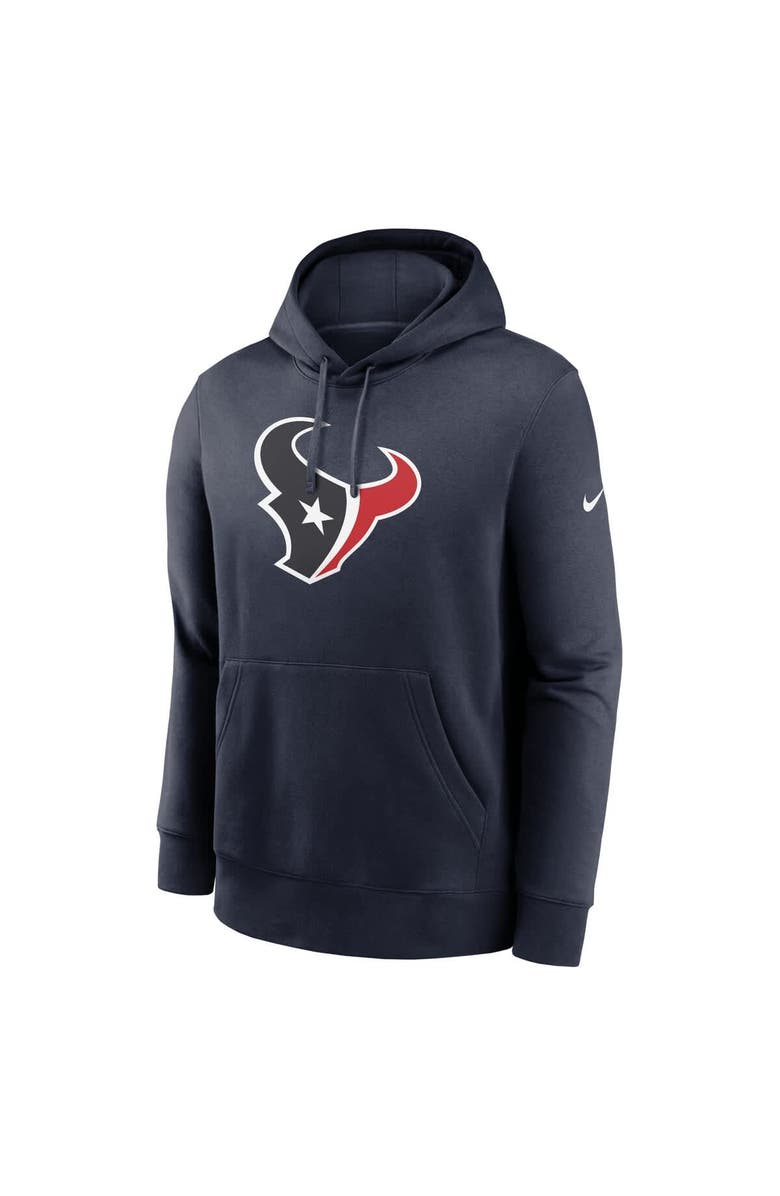 Nike Men's Nike Navy Houston Texans Rewind Club Logo Pullover Hoodie, Alternate, color, Navy