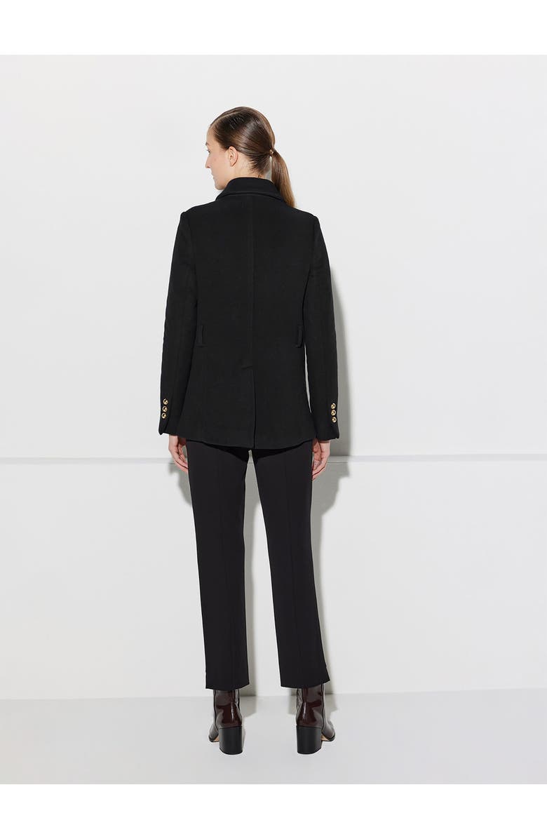 Callas Milano Clara Double-Face Virgin Wool, Alternate, color, Black