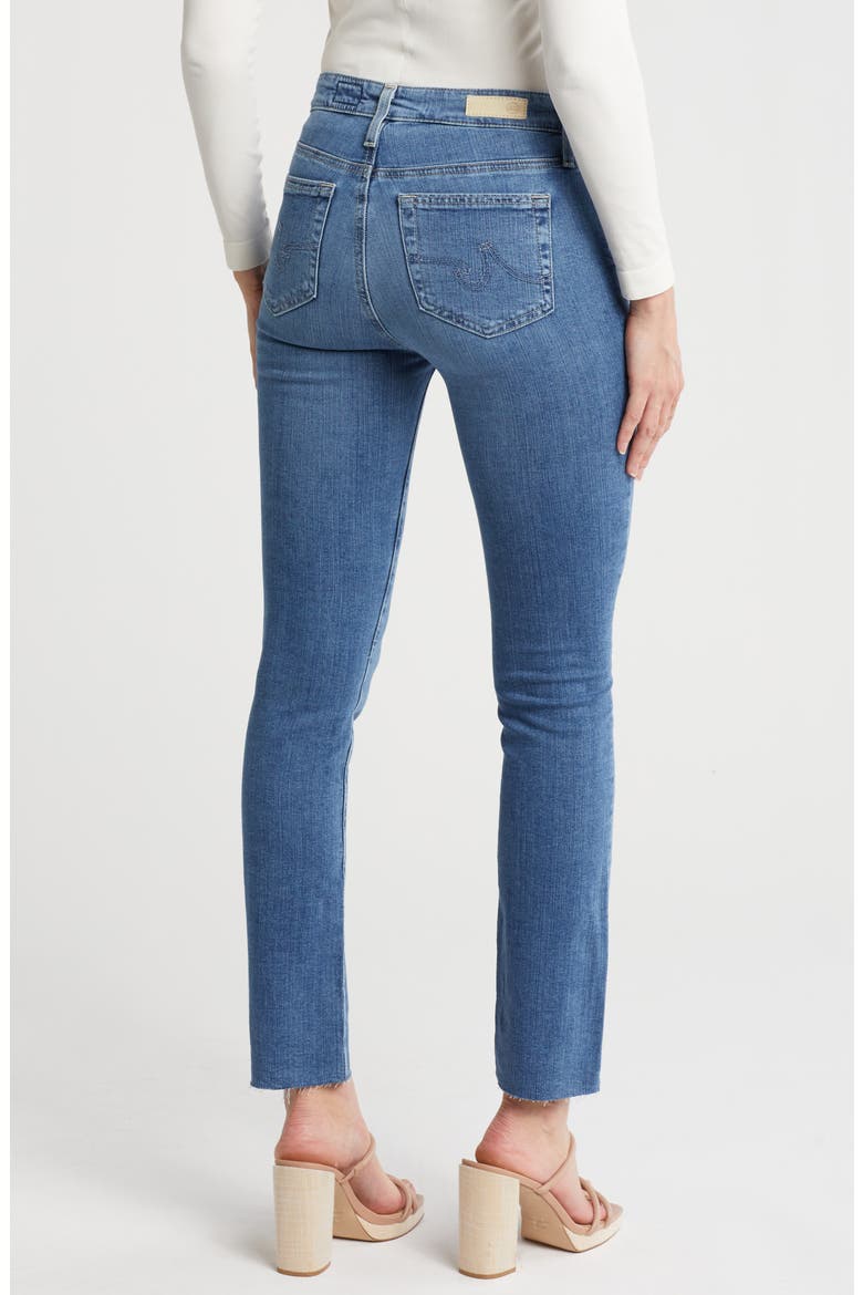 Mari Raw Hem Slim Straight Jeans, Alternate, color, OCEAN PEARL