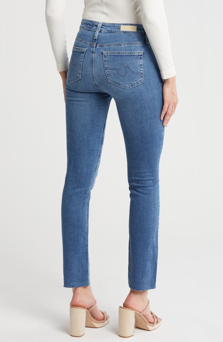 AG Mari Raw Hem Slim Straight Jeans, Alternate, color, Ocean Pearl