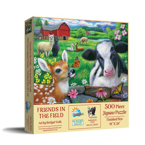 Friends in the Field 500 piece Jigsaw Puzzle for Adults