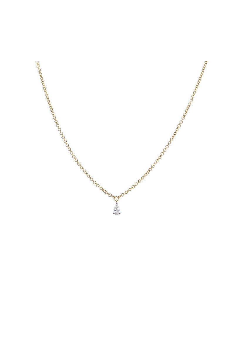 BY ADINA EDEN Diamond Teardrop Necklace 14K, Main, color, 14K Gold