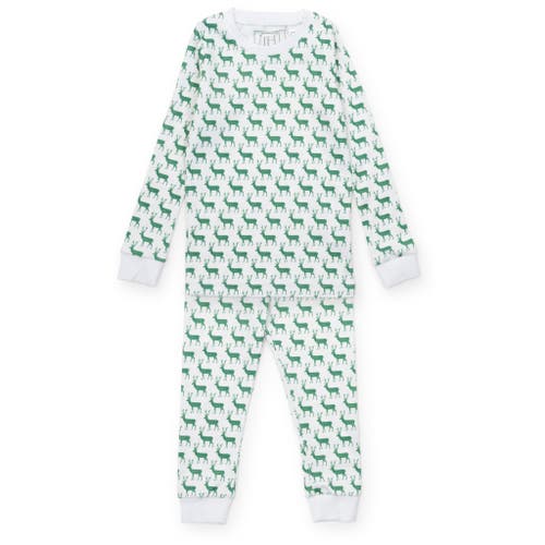 Lila And Hayes Grayson Pajama Pant Set In Green
