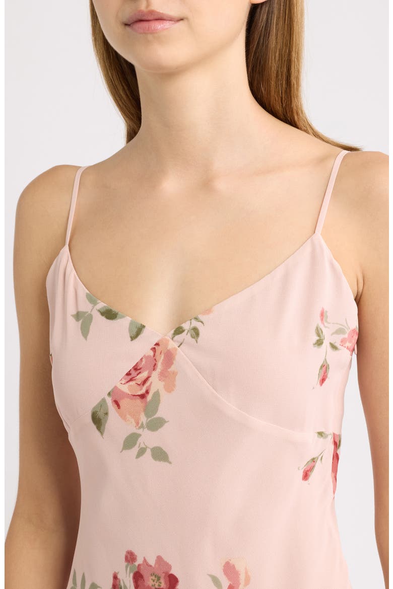 Allissa Georgette Sundress, Alternate, color, ROSE SERENADE