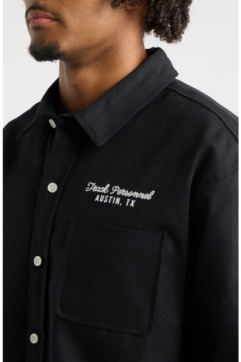 Personnel Canvas Shirt, Alternate, color, BLACK