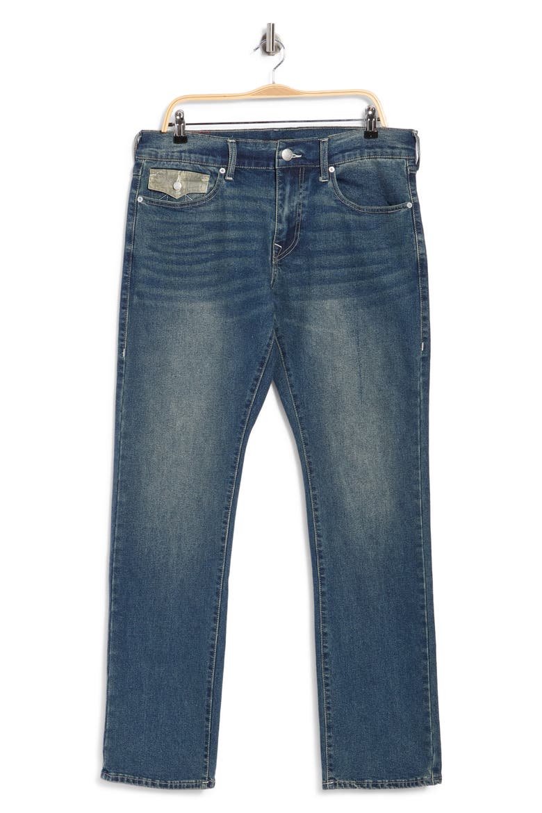 Ricky Straight Leg Jeans, Alternate, color, MEDIUM COWBOYS WORK