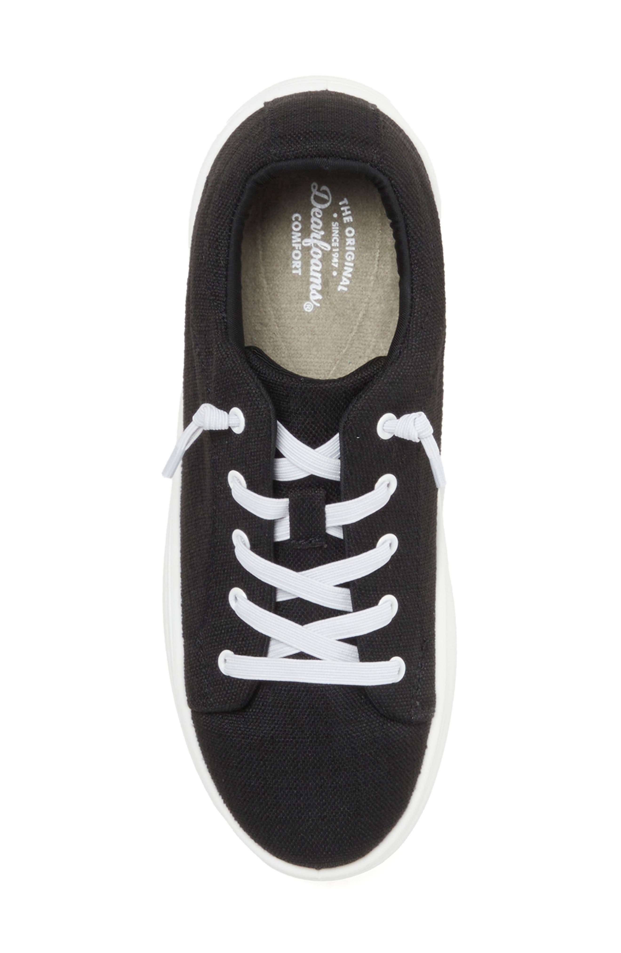 DEARFOAMS Mabel Woven Slip-On Sneaker, Alternate, color, Black