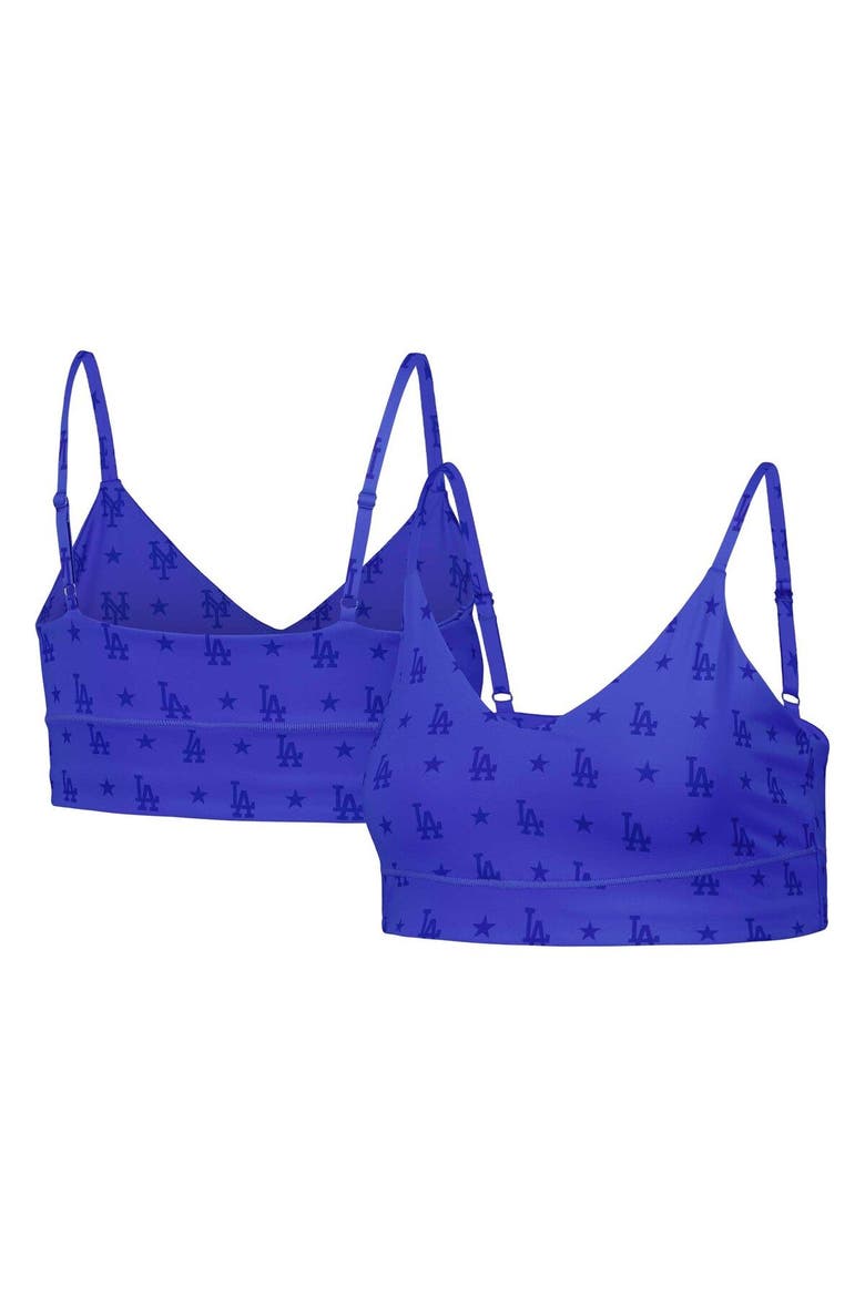 Women's Terez Royal Los Angeles Dodgers Active Bra, Main, color, Royal