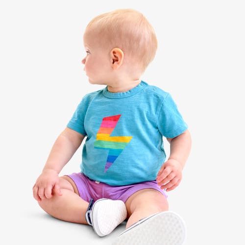 Shop Primary Baby Rainbow Bolt Tee In Storm Bolt