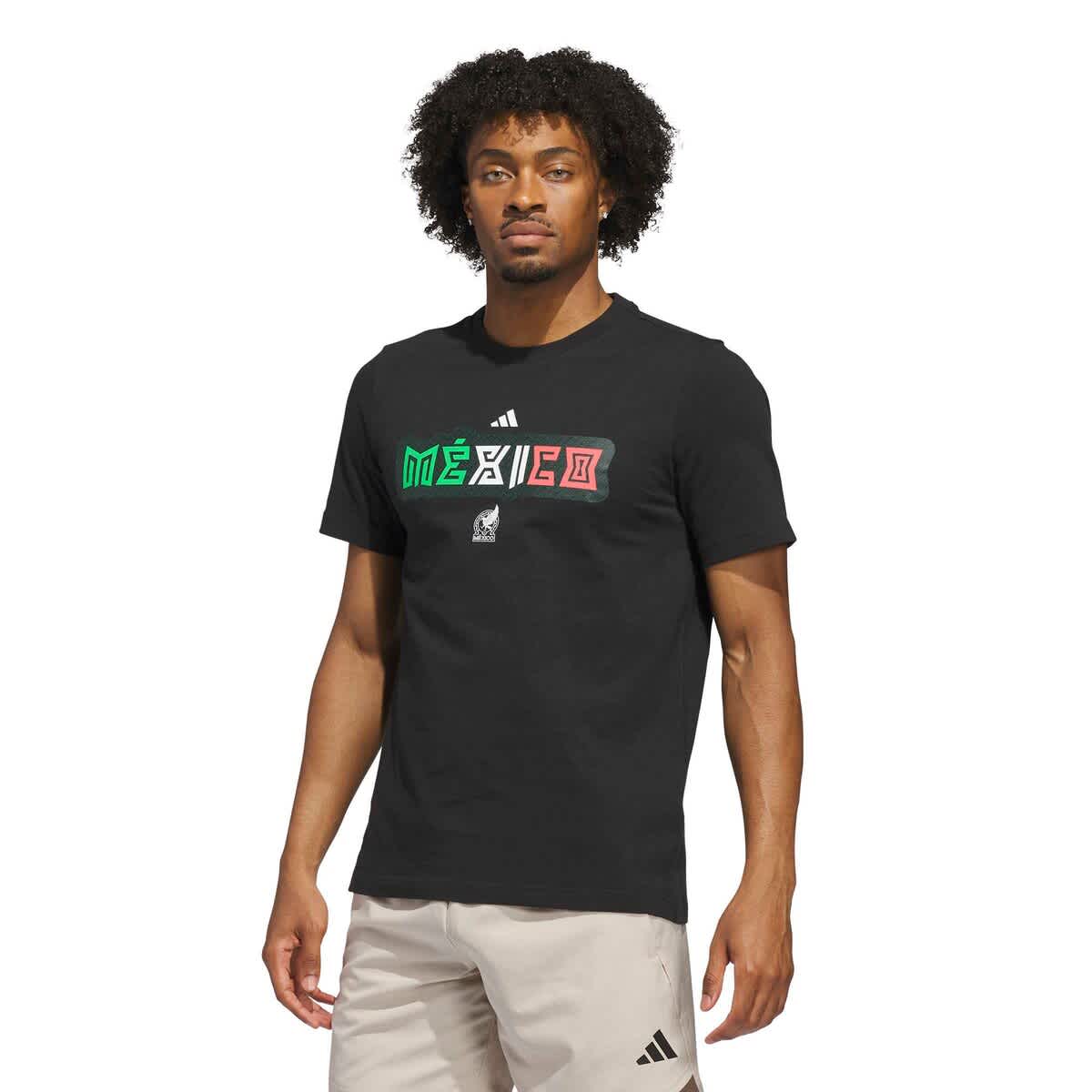 Men's adidas Black Mexico National Team Jersey Hook T-Shirt (Men