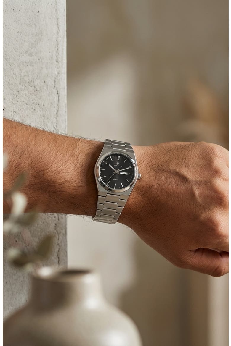 Professional Bracelet Watch, Alternate, color, Black / Silver