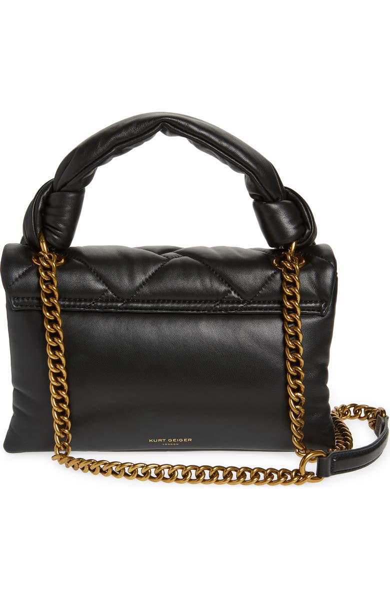 Kurt Geiger London Kensington Knot Handle Quilted Leather Crossbody Bag, Alternate, color,