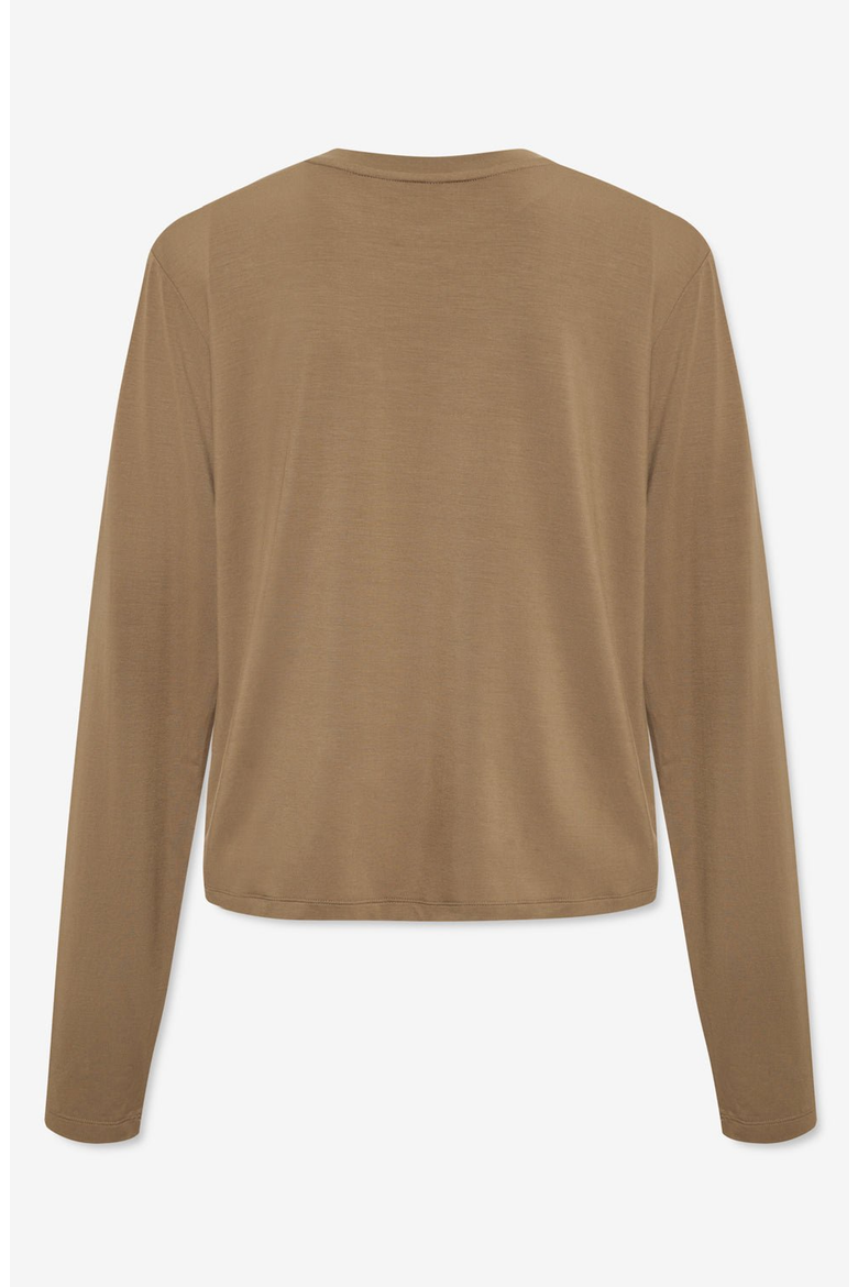 Modal Long Sleeve Tee, Alternate, color, Toffee
