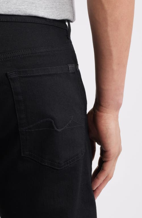 7 For All Mankind The Straight Leg Jeans In Black