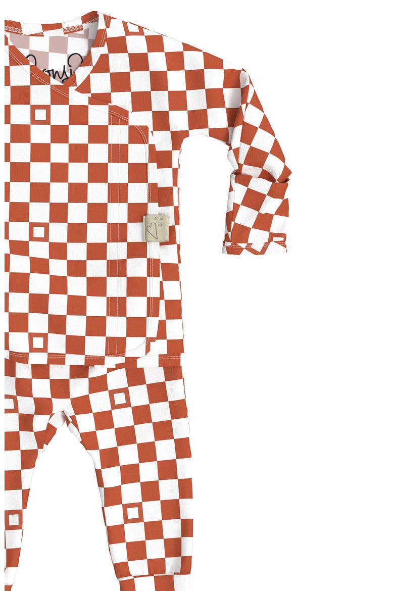 Skin to Skin Footie, Alternate, color, CHECKER