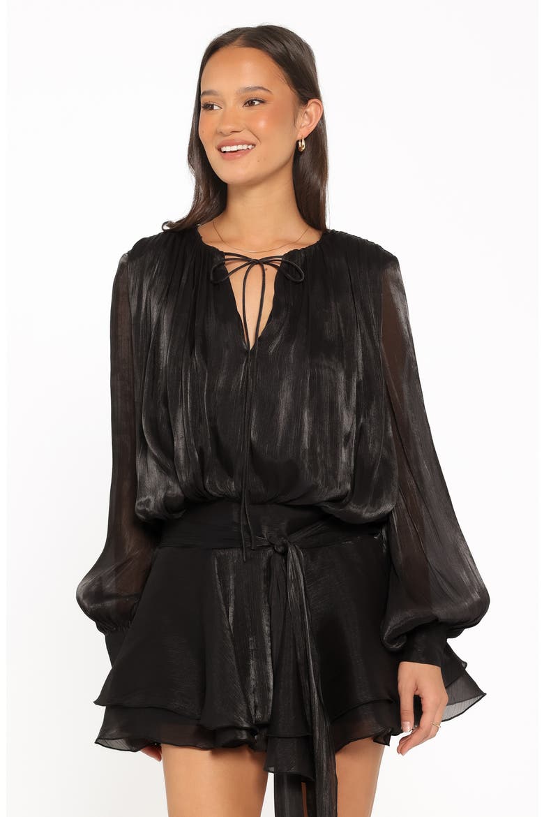 Adena Minidress, Alternate, color, BLACK