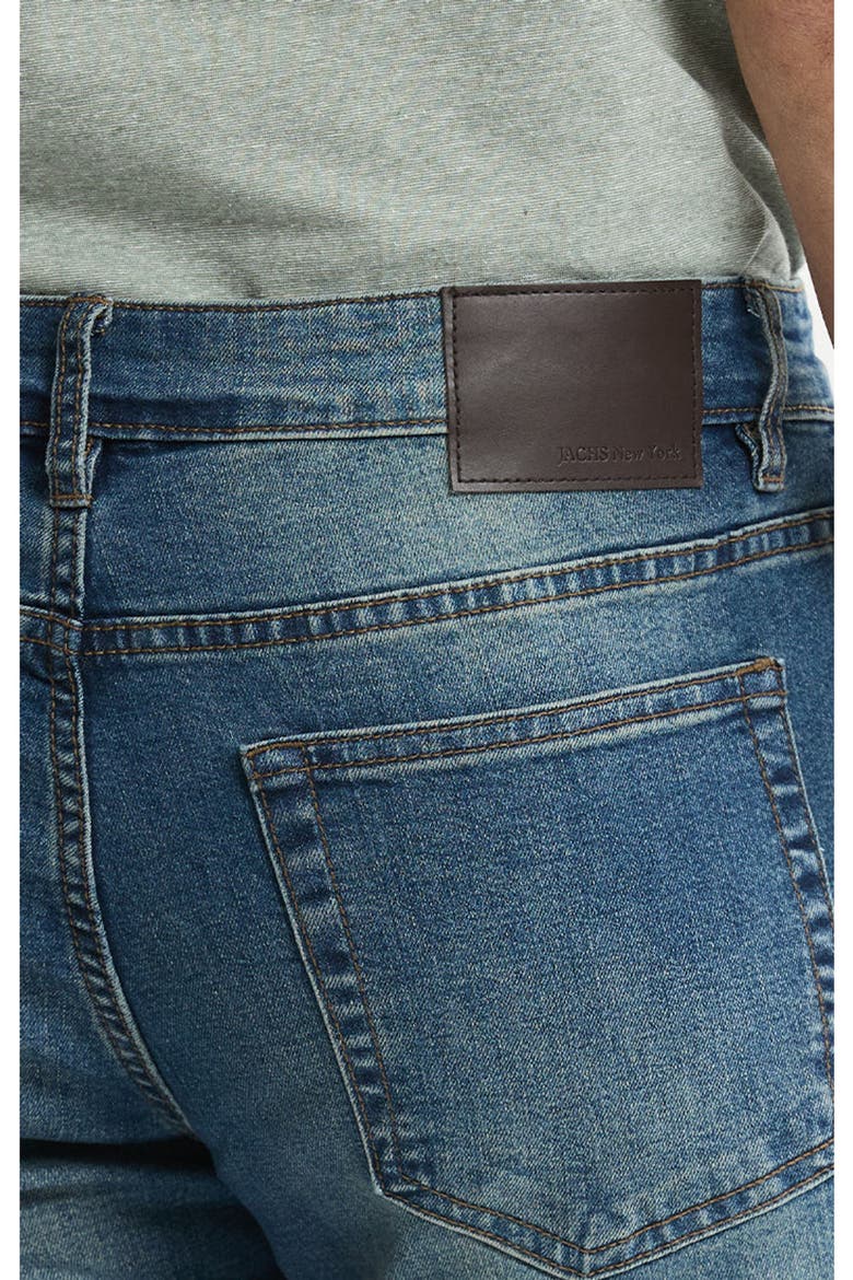 Relaxed Straight Fit 5-Pocket Denim Pants, Alternate, color, Bangkok