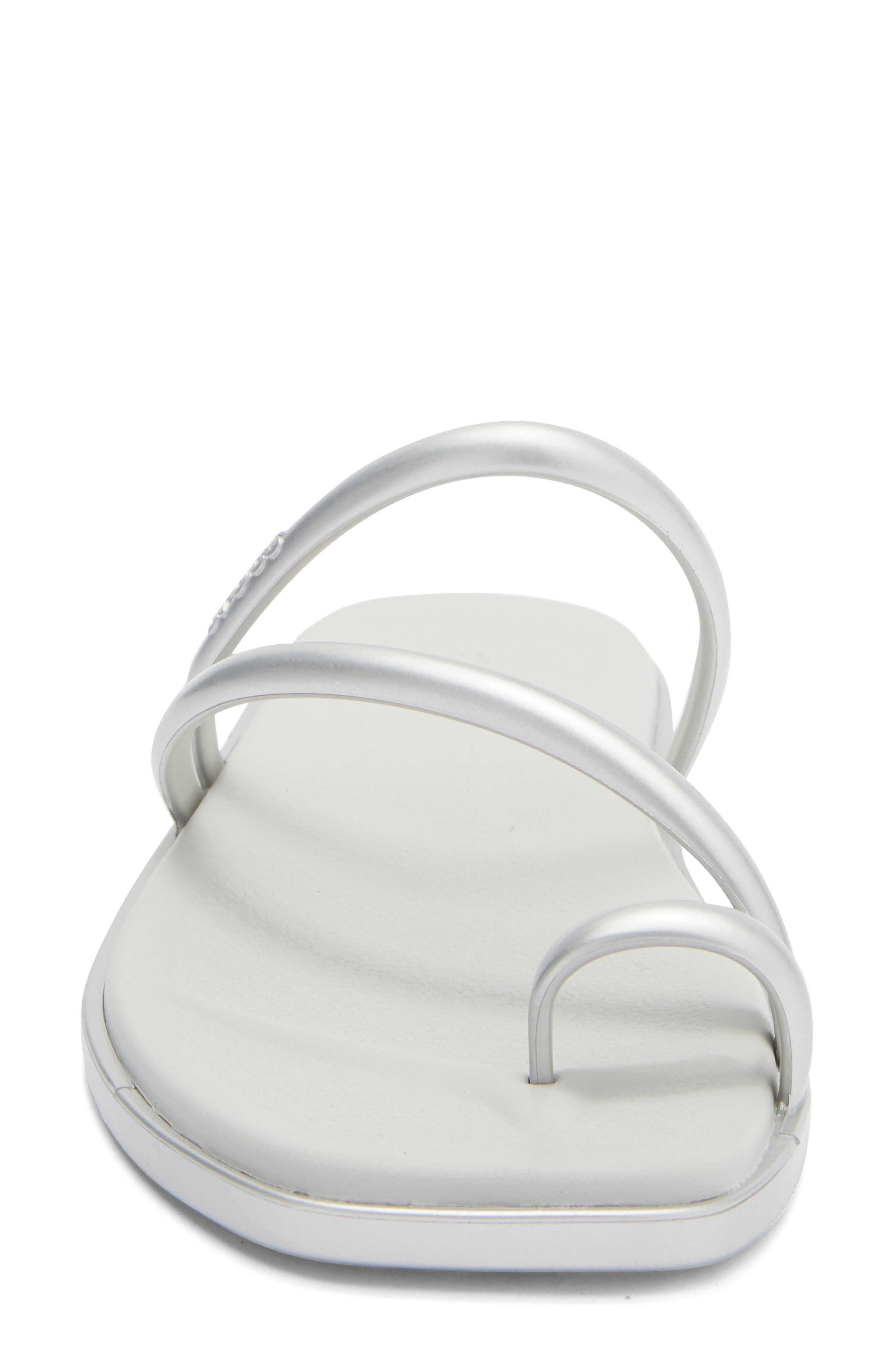 Miami Metallic Toe Loop Sandal, Alternate, color, SILVER