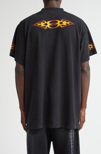 Balenciaga Burning Unity Oversize Graphic T-Shirt | Nordstrom