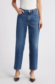 FRAME The Hang Ankle Straight Leg Jeans