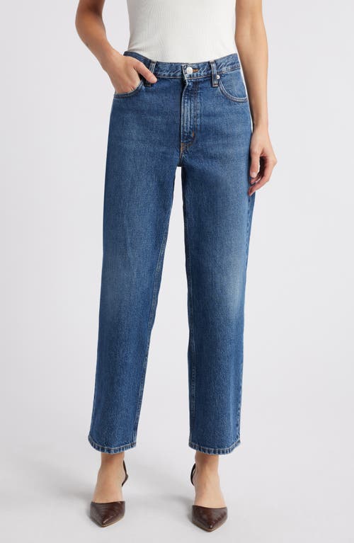 Frame The Hang High Waist Ankle Straight Leg Jeans In Homer