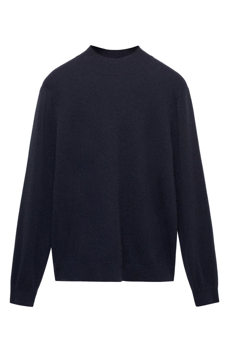 MANGO Mock Neck Cashmere Sweater, Alternate, color, 