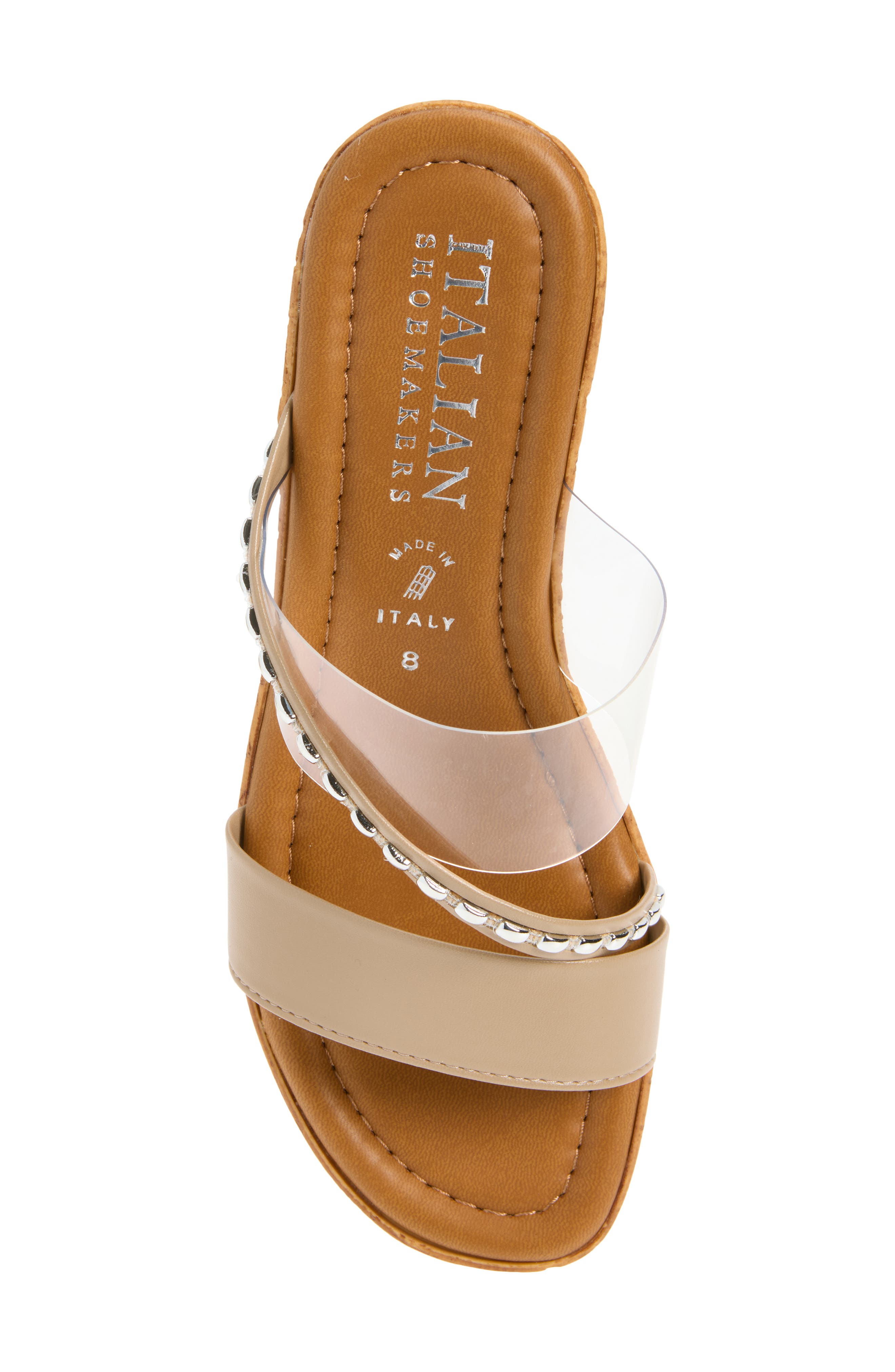 ITALIAN SHOEMAKERS Madge Wedge Sandal, Alternate, color, Taupe