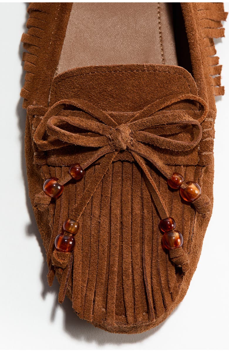 H&M Fringed Loafers, Alternate, color, Brown