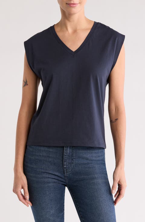 V-Neck Pima Cotton T-Shirt